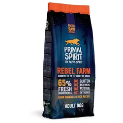 PRIMAL SPIRIT 65% Rebel Farm 12kg + Überraschung für den Hund