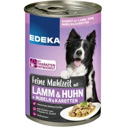 EDEKA Feine Mahlzeit mit Lamm, Huhn, Nudeln & Karotten 400G