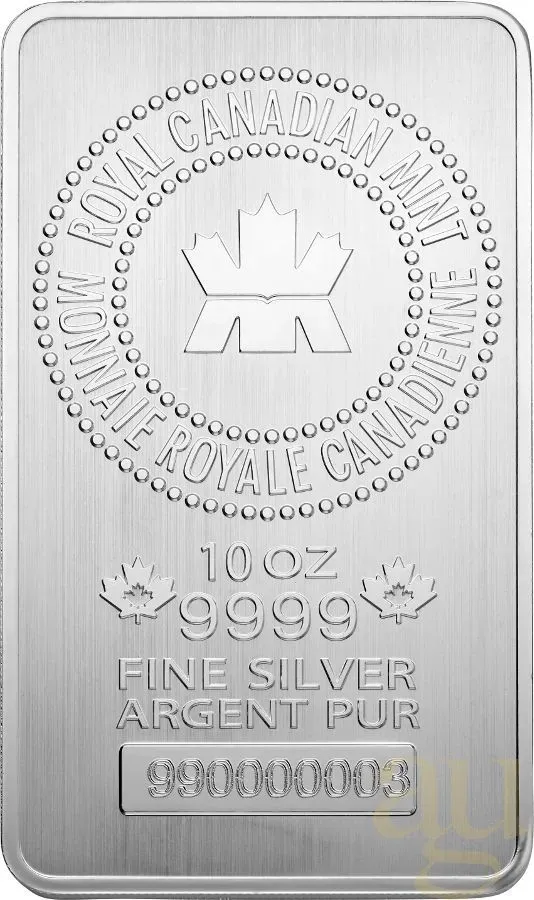 10 Unzen Silberbarren Royal Canadian Mint