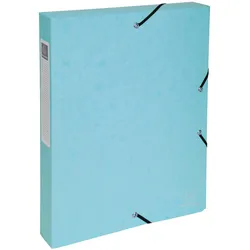 Exacompta 59560E 8x Archivbox aus beschichtetem Karton, Rücken 40mm, Colorspan-Karton, Serie Aquarel - A4 - Farben sortiert