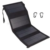 Plyisty 20W USB faltbares Solarpanel, tragbares Solarzellen-Ladegerät Solar Power Bank, für Camping, Wandern, Picknick, Handy, Tablet, etc.