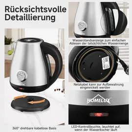 Homelux 1,7 l Silber