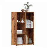 vidaXL Bücherregal Altholz-Optik 50x25x80 cm Holzwerkstoff