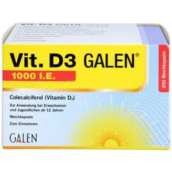 Vit. D3 Galen 1000 I.e. Weichkapseln