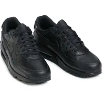 Kaufen Sie den Nike Air Max 90 LTR Schwarz bei Kicksshop. Cooler schwarzer Herrensneaker mit Obermaterial aus Leder und legendärer Nike Air-Dämpf... - Schwarz - 42