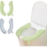 Set Mit 2 Waschbaren Und Wiederverwendbaren Tragbaren Toilettensitzbezügen, Für Schwangere, Kinder Und Senioren. - Crezuo