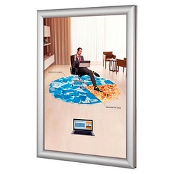 update displays  Klapprahmen Easy-Fix silber 87,1 x 121,9 cm