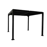 Jet-Line Gartenpavillon Dubai II 3 x 3 m Anthrazit/Schwarz