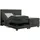 MKS Meble Boxspringbett 200 x 200 cm H3 Dunkelgrau