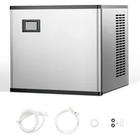 Vevor Eismaschinenkopf Eiswürfelmaschine Eisbereiter (nur Kopf) 136 kg/Tag