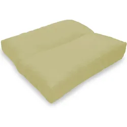 NYVI Loungekissen SunLounge Outdoor 40x40 cm Creme - Wasserabweisend, Schmutzabweisend, Bequem, für Stühle, Bänke, Boden