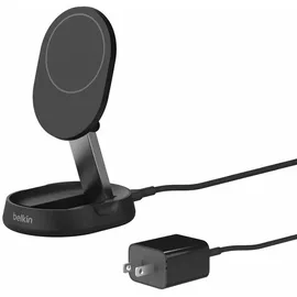 Belkin BoostCharge Pro Qi2 verstellbare kabellose magnetische Ladestation mit Qi2 (15 W) schwarz