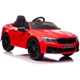 schnaeppchenmeile-online Elektro Kinderauto BMW M5 Zwei Motoren, LED, FB, uvm. rot