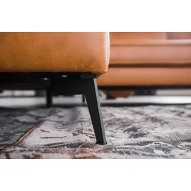 KAWOLA Eckcouch Leder 3-Sitzer Braun
