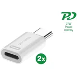 4smarts Adapter Lightning auf USB-C PD 27W 2er Set