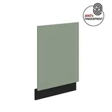 Küchen-Preisbombe Frontblende für integrierten Geschirrspüler 45 cm ARIA Aquamarin/Schwarz matt