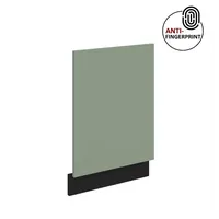 Küchen-Preisbombe Frontblende für integrierten Geschirrspüler 45 cm ARIA Aquamarin/Schwarz matt