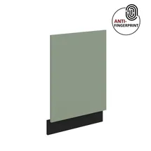 Küchen-Preisbombe Frontblende für integrierten Geschirrspüler 45 cm ARIA Aquamarin/Schwarz matt