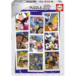 Educa 19575, Disney Collage, 1000 Teile Puzzle für Erwachsene und Kinder ab 10 Jahren, Zeichentrick, Mickey Mouse, Dschungelbuch, Alice