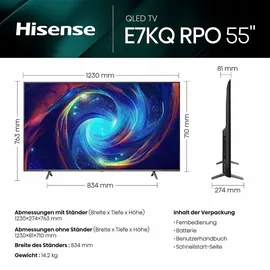 Hisense 55E7KQ PRO 55 Zoll QLED 4K TV