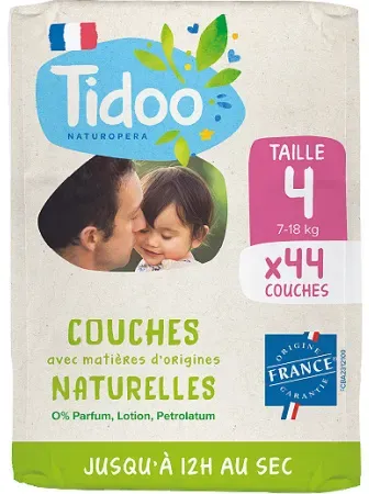 Tidoo Öko-Label Windel Größe 4 7-18kg 44 Stück
