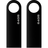USB Stick 64gb,2 Stück Mini USB-Sticks 64gb mit Schlüsselanhänger Speicherstick USB 2.0 Flash Drive USB-Flash-Laufwerk 64 GB (Wasserfest)