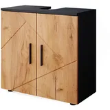 Vicco Waschbeckenunterschrank Irma 60 x 59 x 30 cm Anthrazit/Eiche