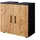 Vicco Waschbeckenunterschrank Irma 60 x 59 x 30 cm Anthrazit/Eiche