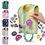 NOARD Kinder Schwimmweste 2-6 Jahre 15-30 kg | EN 13138-1:2021 Zertifiziert | Schwimmhilfe mit Klett-Patches zum Personalisieren, Verstellbarer Schrittgurt, 8 herausnehmbare Schwimmkörper