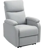 STILVORA Relaxsessel aus Polyester Grau, manuell verstellbar, 69x91,5x103 cm