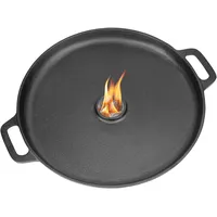 Feuerplatte Gusseisen Rund, Ø35Cm Plancha Grillplatte  Grillring Für Raketenofen