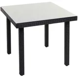 Mendler Cava Gartentisch 80 x 80 x 74,5 cm Schwarz