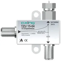 Axing TZU 15-04 Stromeinspeiseweiche zum Fern-Speisen von Multischaltern 5-2400 MHz, max. 18V, Metall