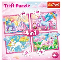 pbs deutschland gmbh & co.kg 4 in 1 Puzzle - Einhörner