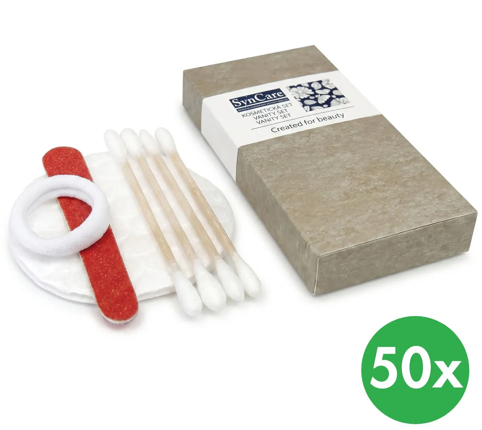 SynCare Eco Vanity Set, Kosmetikset, Packung mit 50 Sets
