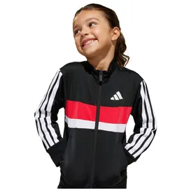 adidas Tiberio 3-Streifen Tricot Trainingsanzug Schwarz/Weiß/Pure Ruby 116