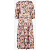 Zero Maxikleid Blumenprint Rosé/Grün 38