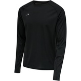 New Line Newline Core Running T-Shirt L/S, Schwarz, S