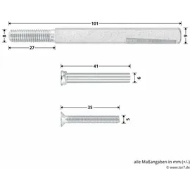 Hörmann Wechselgarnitur D-110 Kurzschild PZ Kunststoff schwarz