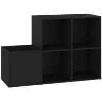 VidaXL Flur-Schuhschrank Schwarz 105x35,5x70 cm Holzwerkstoff