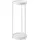 Yamazaki 4366 TOWER 2~Tiered Plant Stand with Caster, white, Steel / Polypropylene / Nylon, 25 x 26.5 x 70 cm