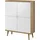 Home Affaire Highboard Merle 107 x 134 x 40 cm Eiche Riviera / Weiß matt