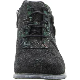 SIMEN Schnürschuh Damen Schwarz/Grün 40