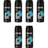 Axe Alaska Deo 6x 150ml Deospray Deodorant Bodyspray ohne Aluminium Herren Männer Men