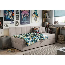 s-style möbel Lenny Tagesbett 90 x 200 cm braun