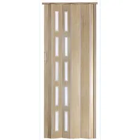 H&S Falttür Schiebetür Höhe 201 cm Eiche Hell Sonoma Eiche hell farben Fenster Doppelwandprofil Neu