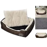 vidaXL Warmes Hundebett mit Polsterkissen M