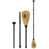 Brunelli Carbon Bambus Paddle SUP Paddel 3-teilig verstellbar 180-220cm