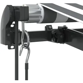 vidaXL Markise Automatisch mit LEDs 400 x 350 cm anthrazit