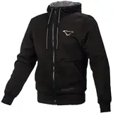 Macna Nuclone Motorrad Zip Hoodie, schwarz, XL